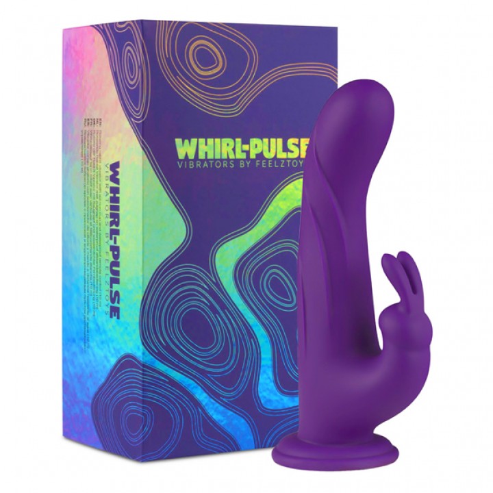 Reālistisks vibrators FeelzToys Whirl-Pulse Rotating & Remote Control Violets