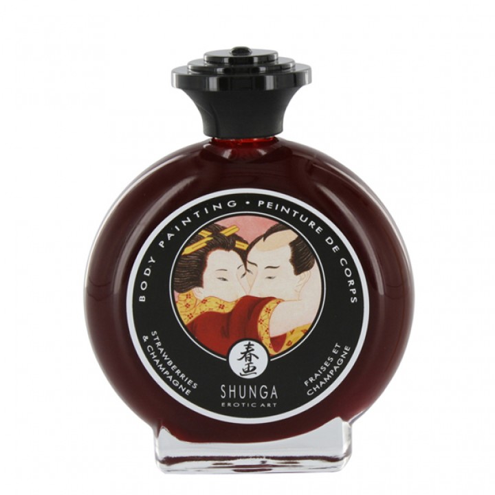 Ķermeņa krāsa Shunga Strawberry, 100 ml