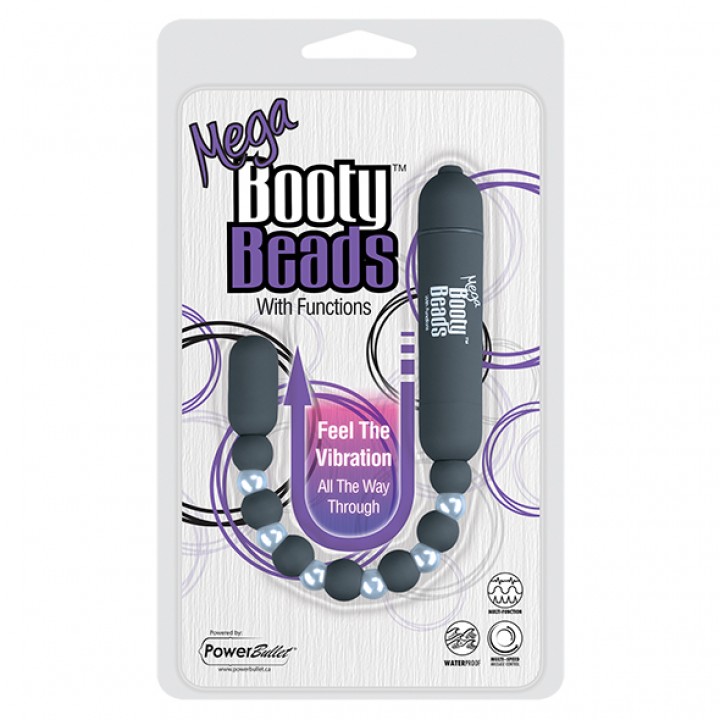 PowerBullet - Mega Booty Beads with 7 Functions Grey - PowerBullet