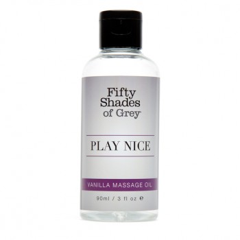 Fifty Shades of Grey vaniļas smaržas masāžas eļļa Play Nice Vanilla Massage Oil, 90 ml