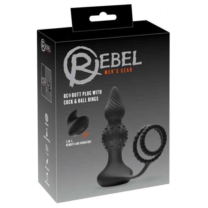 Rebel RC butt plug with cock&b - Rebel