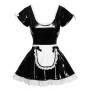 Vinyl Maid's Dress S - Black Level