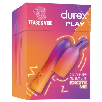 Vibrators Durex Bunny 2in1, rozā