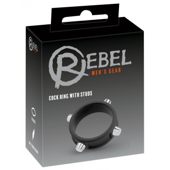 Rebel Cock Ring w Studs