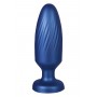 NMC 4 INCH SILICONE ANAL PLUG METALLIC BLUE