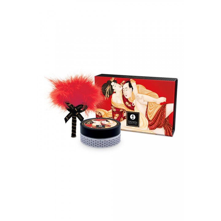 SHUNGA KISSABLE MASSAGE POWDER SPARKLING STRAWBERRY WINE