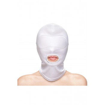 FETISH & FASHION MOUTH HOOD WHITE