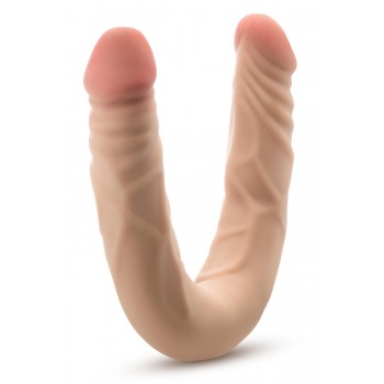 DR. SKIN PLUS 14” POSABLE DOUBLE DONG BEIGE