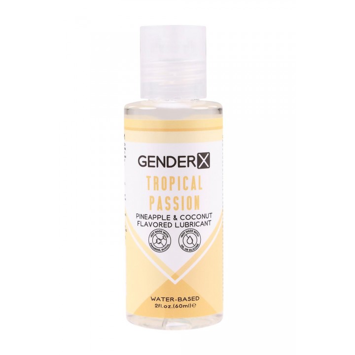 GENDER X TROPICAL PASSION FLAVORED LUBE, 60ML