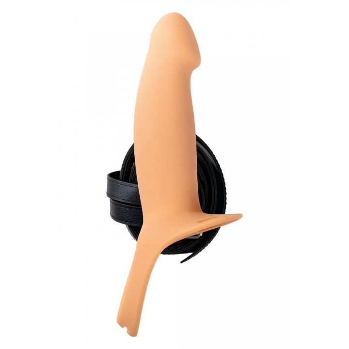 Strap-on Virgite Hollow Strap H2 Size L, smėlio spalvos