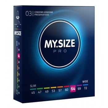 MY SIZE PRO CONDOMS 64 MM 3 UNITS