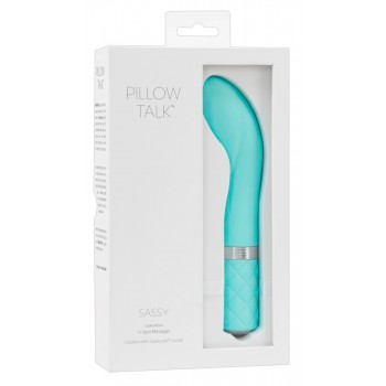 Vibratorius Pillow Talk Sassy, žalsvai mėlynas
