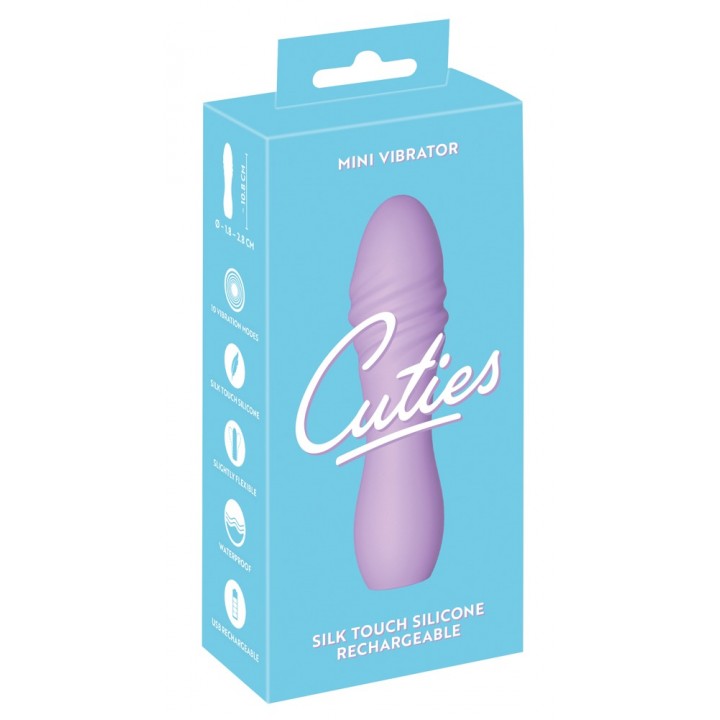 Mini Vibrators ar stimulējošu tekstūru - Cuties violets