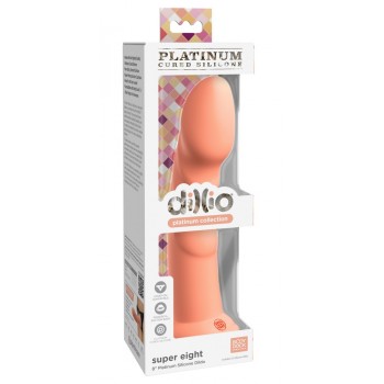 Dildo DP Super Eight Peach 8 inch