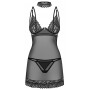 Seksualūs apatiniai Obsessive Donarella Chemise & Thong, juodi