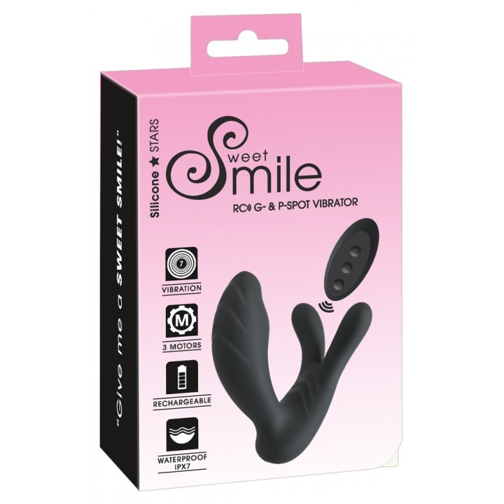 Vibrators Smile RC G-&P-Spot, melns