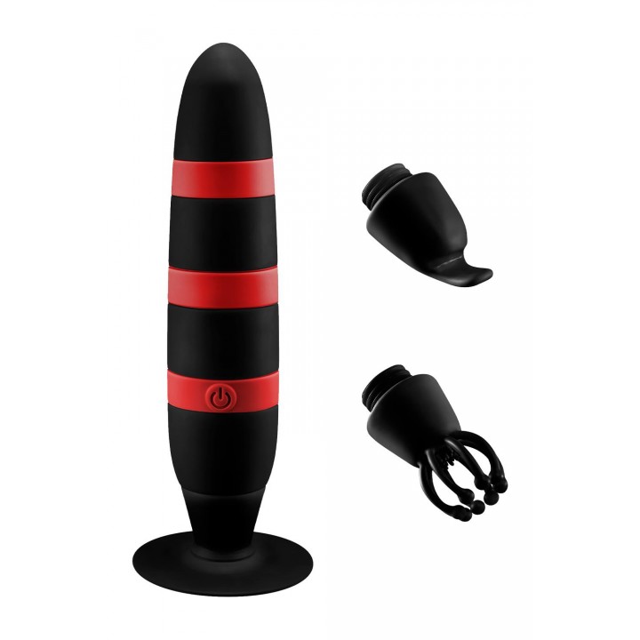 Vibrator Breathless Orgasm Kit, melns/sarkans