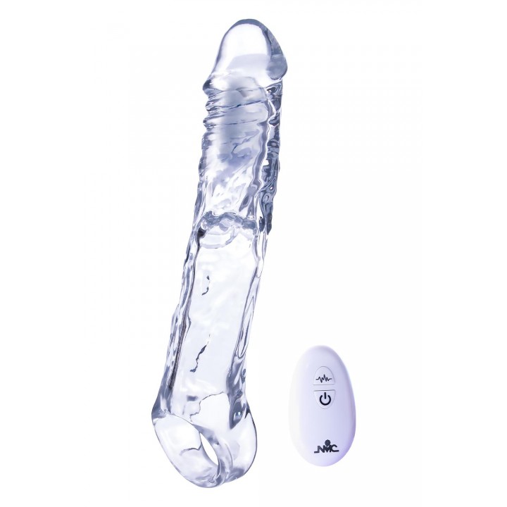 NMC 7.5 INCH TPE EXTENSION SLEEVE WITH 10 FUNCTION SPEED BULLET