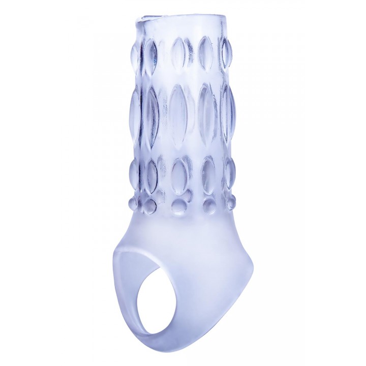 NMC 3 INCH TPE TRANSPARENT PENIS ENHANCER WITH BALL STRAP