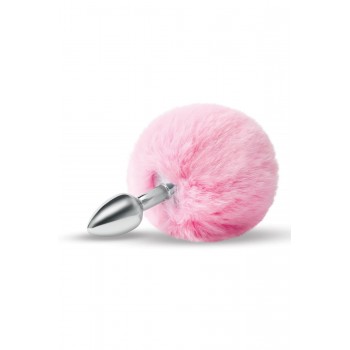 WHIPSMART 3 INCH FLUFFY BUNNY METAL PLUG WITH PINK TAIL