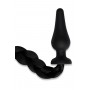 WHIPSMART 4.5 INCH SILICONE PLUG WITH BLACK PONY TAIL