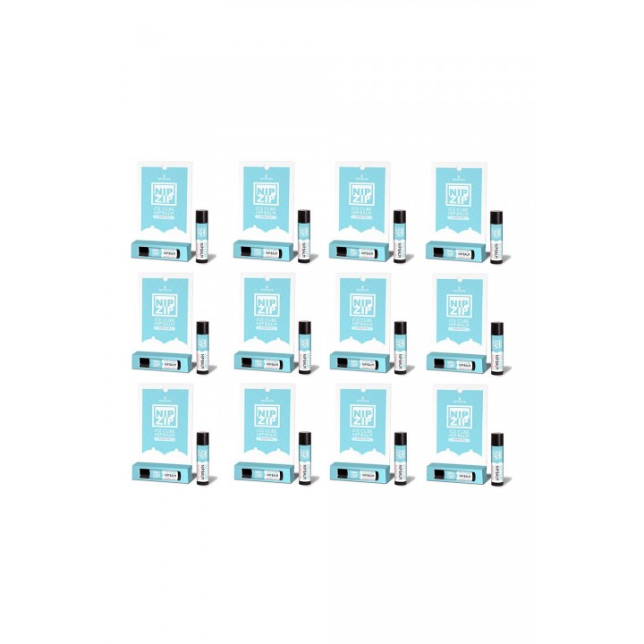 SENSUVA NIP ZIP ICE CUBE NIPPLE BALM STRAWBERRY MINT 12PC CARDED BOX DISPLAY