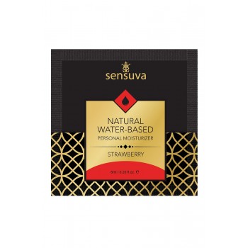SENSUVA NATURAL WATER-BASED PERSONAL LUBRICANT STRAWBERRY 6 ML