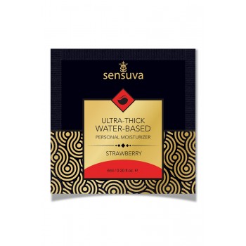 SENSUVA ULTRA–THICK WATER-BASED PERSONAL LUBRICANT STRAWBERRY 6 ML