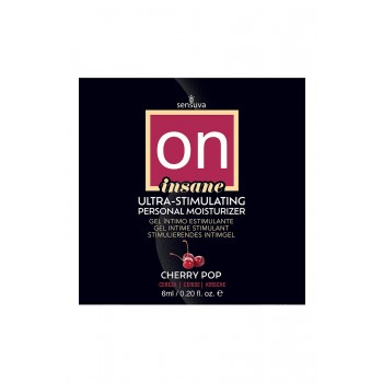 SENSUVA ON INSANE ULTRA-STIMULATING PERSONAL MOISTURIZER CHERRY POP 6 ML