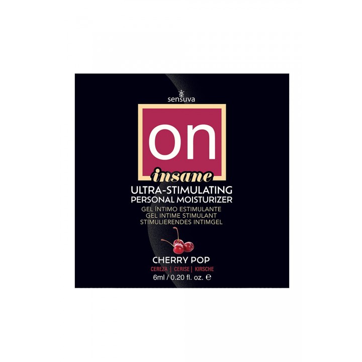 SENSUVA ON INSANE ULTRA-STIMULATING PERSONAL MOISTURIZER CHERRY POP 6 ML