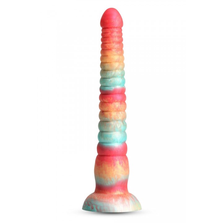 COLOURS STACKED 9 INCH DILDO RED/GOLD