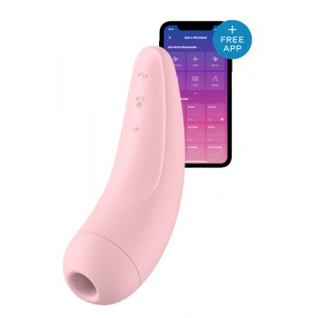 Gaisa impulsu stimulējošs+vibrējošs Satisfyer Curvy 2+ vibrators, rozā