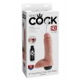 Dildo ar Sēkliniekiem un Spermas Rezervuāru 20cm King COCK