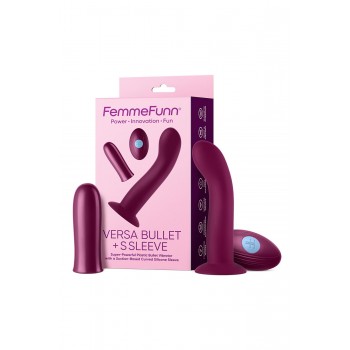 FEMMEFUNN VERSA BULLET WITH S SLEEVE DARK FUCHSIA