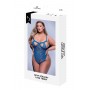 SEXY STRAPPY LACE TEDDY BLUE, QUEEN