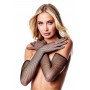 Pirštinės Baci Lingerie Fishnet Opera, juodos