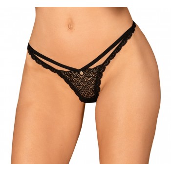 Biksītes Obsessive Tanga, XS/S, melnas