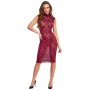Lace Dress red L