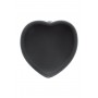 HEARTBREAKER 7INCH SILICONE DILDO HEART BASE BLACK