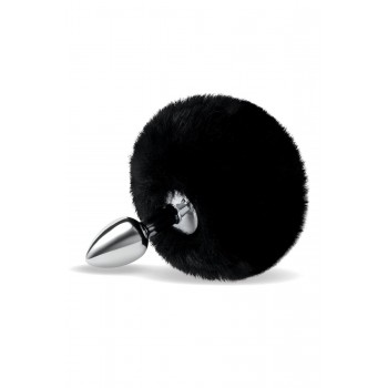 WHIPSMART 3 INCH FLUFFY BUNNY METAL PLUG WITH BLACK TAIL