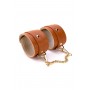 BLAZE ELITE HAND CUFFS COGNAC VEGAN LEATHER