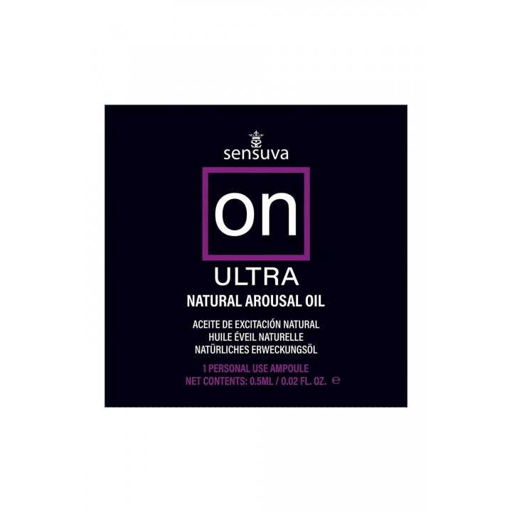 SENSUVA ON ULTRA AROUSAL OIL SINGLE USE AMPOULE