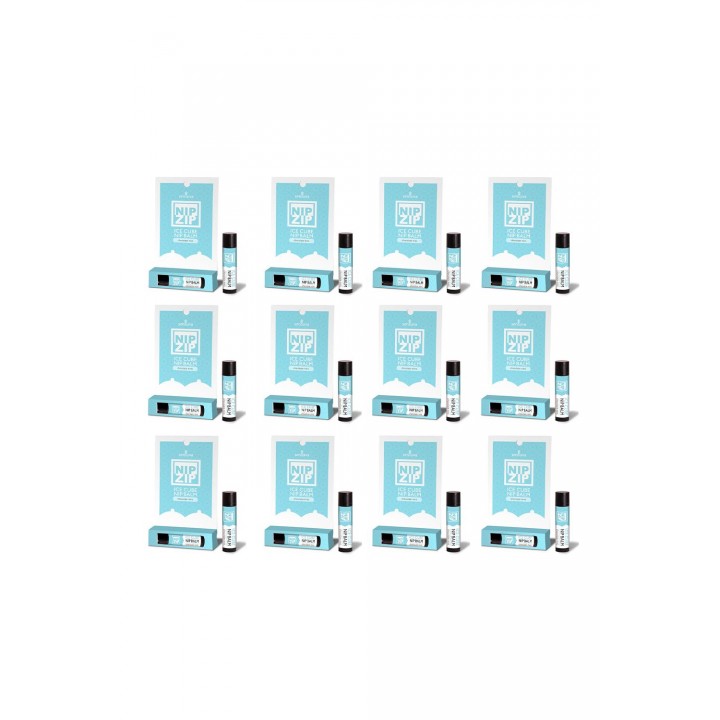SENSUVA NIP ZIP ICE CUBE NIPPLE BALM CHOCOLATE MINT 12PC CARDED BOX DISPLAY