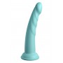 DP Slim Seven Teal dildo, 17.8