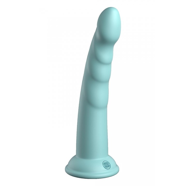 DP Slim Seven Teal dildo, 17.8