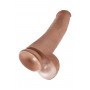 Dildo su kapšeliu King Cock 15", rudas