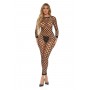 SWIPE RIGHT CROTCHLESS BODYSTOCKING BLACK, OS