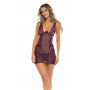 SNEAK PEAK CHEMISE SET PURPLE, M/L