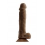 SELOPA 6.5" NATURAL FEEL DILDO, DARK - Selopa