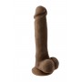 SELOPA 6.5" NATURAL FEEL DILDO, DARK